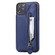 iPhone 11 Pro Max Solid Color Double Buckle Zipper Shockproof Protective Case - Blue
