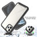 iPhone 11 Pro Max Starry Sky Solid Color Series Shockproof PC + TPU Case with PET Film - Black