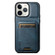 iPhone 11 Pro Max Suteni H02 Leather Wallet Stand Back Phone Case - Blue