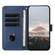 iPhone 11 Pro Max Triangle Pattern Buckle Clasp Leather Phone Case - Royal Blue