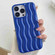 iPhone 11 Pro Max Varnishing 3D Water Wave Texture Phone Case - Royal Blue