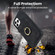 iPhone 11 Pro Max Vintage Patch Leather Phone Case with Ring Holder - Black