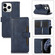 iPhone 11 Pro Max Wristband Card Slot Leather Phone Case - Blue