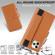 iPhone 11 Pro Max Wristband Holder Zipper Purse RFID Leather Phone Case - Brown