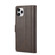 LC.IMEEKE Magnetic Buckle PU + TPU Horizontal Flip Leather Case with Holder & Card Slots & Wallet iPhone 11 Pro Max - Coffee