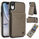 iPhone XR AwQuer Vertical Flip Card Bag Holder Leather Phone Case - Grey