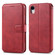 iPhone XR AZNS Calf Texture Magnetic Horizontal Flip PU Leather Case with Holder & Card Slots & Photo Frame - Red