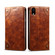 iPhone XR Baroque Simple Horizontal Flip Leather Case with Holder & Card Slots & Wallet - Light Brown