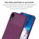 iPhone XR BF28 Frosted Card Bag Phone Case with Holder - Dark Purple