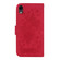 iPhone XR Butterfly Rose Embossed Leather Phone Case - Red