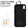 iPhone XR Calf Texture Wrist Card Slot Ring Phone Case - Black