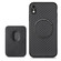 iPhone XR Carbon Fiber Leather Card Magsafe Magnetic Phone Case - Black
