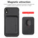 iPhone XR Carbon Fiber Leather Card Magsafe Magnetic Phone Case - Black