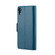 iPhone XR CaseMe 023 Butterfly Buckle Litchi Texture RFID Anti-theft Leather Phone Case - Blue