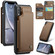 iPhone XR CaseMe C22 Card Slots Holder RFID Anti-theft Phone Case - Brown
