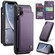 iPhone XR CaseMe C22 Card Slots Holder RFID Anti-theft Phone Case - Purple
