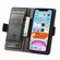 iPhone XR CaseNeo Business Splicing Dual Magnetic Buckle Horizontal Flip PU Leather Case with Holder & Card Slots & Wallet - Black