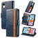 iPhone XR CaseNeo Business Splicing Dual Magnetic Buckle Horizontal Flip PU Leather Case with Holder & Card Slots & Wallet - Blue