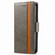 iPhone XR CaseNeo Business Splicing Dual Magnetic Buckle Horizontal Flip PU Leather Case with Holder & Card Slots & Wallet - Grey