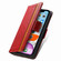 iPhone XR CaseNeo Business Splicing Dual Magnetic Buckle Horizontal Flip PU Leather Case with Holder & Card Slots & Wallet - Red