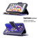 iPhone XR Colored Drawing Pattern Zipper Horizontal Flip Leather Case with Holder & Card Slots & Wallet - Purple Butterfly
