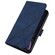 iPhone XR Crossbody 3D Embossed Flip Leather Phone Case - Blue