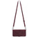 iPhone XR Crossbody 3D Embossed Flip Leather Phone Case - Wine Red