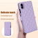 iPhone XR Crossbody Multifunction Rhombic Leather Phone Case - Purple