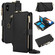 iPhone XR Crossbody Ring Multifunctional Wallet Leather Phone Case - Black