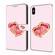 iPhone XR Crystal Painted Leather Phone case - Love Peach