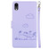 iPhone XR Cute Cats RFID Leather Phone Case - Purple