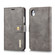 iPhone XR DG.MING Crazy Horse Texture Flip Detachable Magnetic Leather Case with Holder & Card Slots & Wallet - Grey