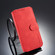 iPhone XR DG.MING Retro Oil Side Horizontal Flip Case with Holder & Card Slots & Wallet - Red