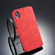 iPhone XR DG.MING Retro Oil Side Horizontal Flip Case with Holder & Card Slots & Wallet - Red