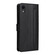 iPhone XR Diamond Lattice Leather Flip Phone Case - Black