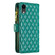 iPhone XR Diamond Lattice Zipper Wallet Leather Flip Phone Case - Green