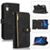iPhone XR Dream 9-Card Wallet Zipper Bag Leather Phone Case - Black