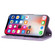 iPhone XR Embossed Striped Magnetic Buckle PU + TPU Horizontal Flip Leather Case with Holder & Card Slot & Wallet & Photo Frame & Sling - Purple