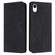 iPhone XR Ethnic Embossed Adsorption Leather Phone Case - Black