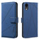iPhone XR Geometric Pattern RFID Leather Phone Case - Blue