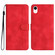 iPhone XR Heart Pattern Skin Feel Leather Phone Case - Red