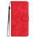 iPhone XR Heart Pattern Skin Feel Leather Phone Case - Red