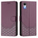 iPhone XR Honeycomb Embossing RFID Leather Phone Case - Violet