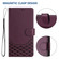 iPhone XR Honeycomb Embossing RFID Leather Phone Case - Violet