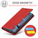 iPhone XR LC.IMEEKE Strong Magnetism Ultra-thin Horizontal Flip Shockproof Matte TPU + PU Leather Case with Holder & Card Slots & Wallet - Red