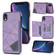 iPhone XR Line Card Holder Phone Case - Purple