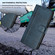 iPhone XR Line Splicing Buckle Retro Leather Phone Case - Dark Blue