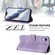 iPhone XR Line Splicing Buckle Retro Leather Phone Case - Purple