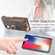 iPhone XR Litchi Leather Oil Edge Ring Zipper Wallet Back Phone Case - Grey