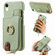 iPhone XR Litchi Leather Oil Edge Ring Zipper Wallet Back Phone Case - Tea Green
